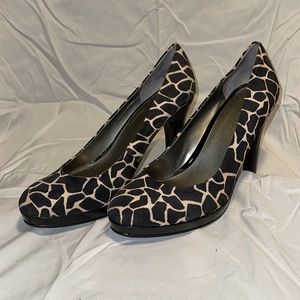 Bandolino Giraffe Print Platform Heels